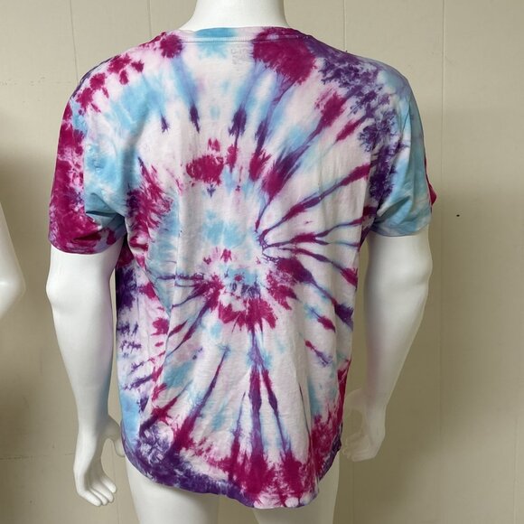 Vtg Polo Ralph Lauren Shirt Mens L Tie Dye Swirl Pony Tee Single Stitch Preppy - Picture 3 of 11